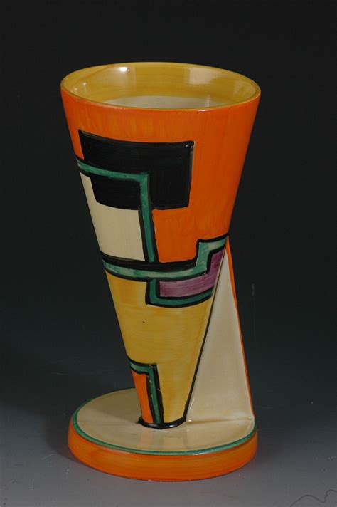 Clarice Cliff Vase Ceramic Vases Design Art Deco Furniture Art Deco