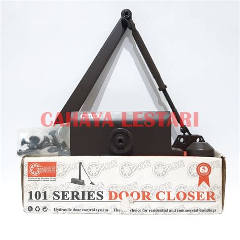 Jual Door Closer Penutup Pintu Otomatis OMGE DCM 101 Hold Open Brown