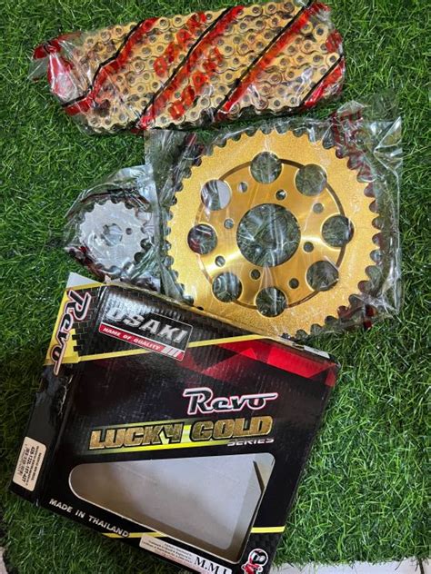 Osaki Chainset Revo Lucky Gold Raider 150 428 15t 42t 132l Lazada Ph