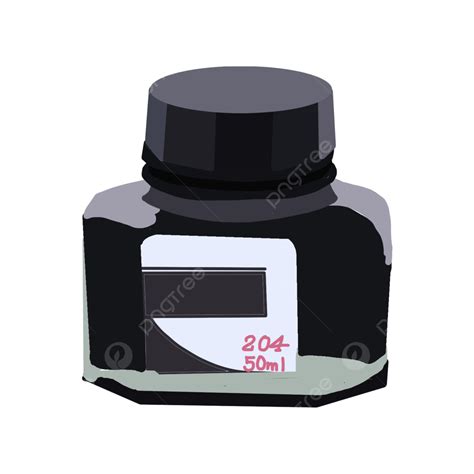 Ink Bottle Cartoon