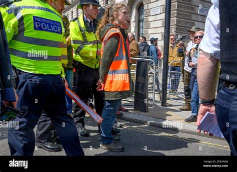 Just Stop Oil Protester Arrested In Parliament Square Central London