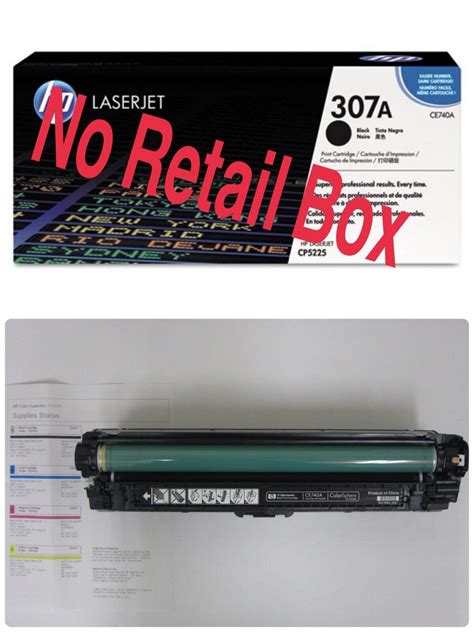 Used Genuine Hp 307a Ce740a Black Toner Cartridge Laserjet Cp5200
