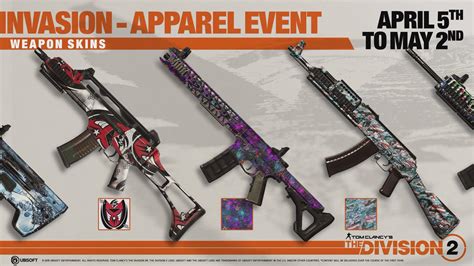 The Division 2's first apparel event will add collectible masks and special weapon skins ...