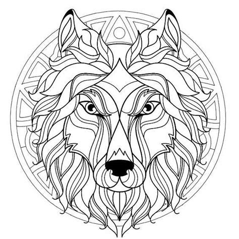 Mandalas De Lobos Para Colorear Nuevos Lobos Pintados