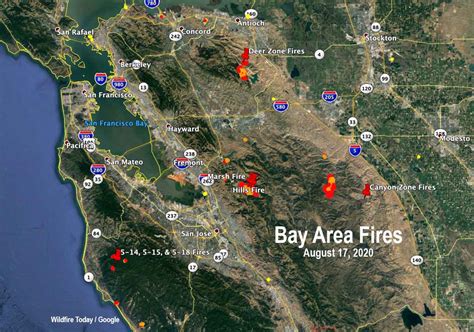 Lightning Ignites Fires In San Francisco Bay Area Wildfire Today