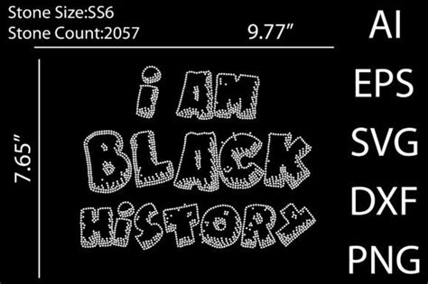 I Am Black History Rhinestone Design Graphic By Betruthful · Creative