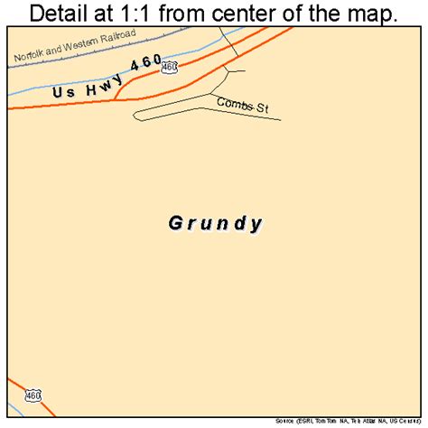 Grundy Virginia Street Map 5133648