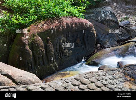 River Of A Thousand Lingas Kbal Spean Near Angkor National Park