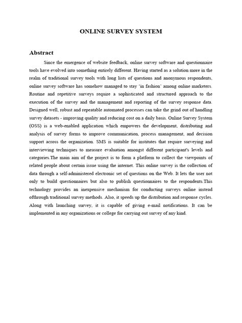 Survey System 1 Download Free Pdf Php Survey Methodology