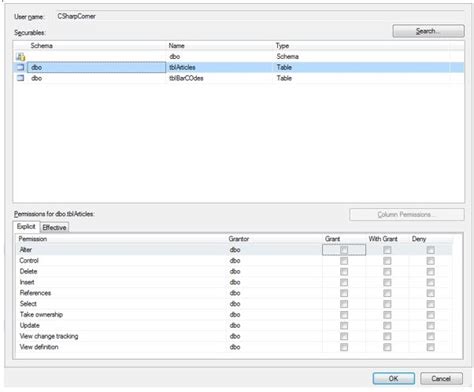 Grant And Revoke Permission In Sql Server