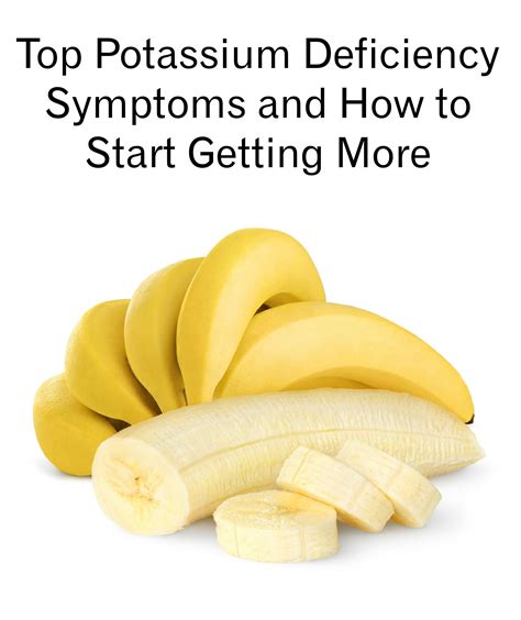 Potassium Why You Need It How To Get It Potassium Deficiency