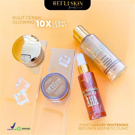 Jual Paket Luxury Whitening Refli Skin Aesthetic Clinik Shopee Indonesia