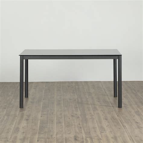 Buy Allen Glass Top Seater Dining Table Black From Home Centre At