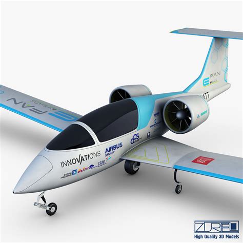 Airbus E-Fan Electric 3D model MAX OBJ FBX