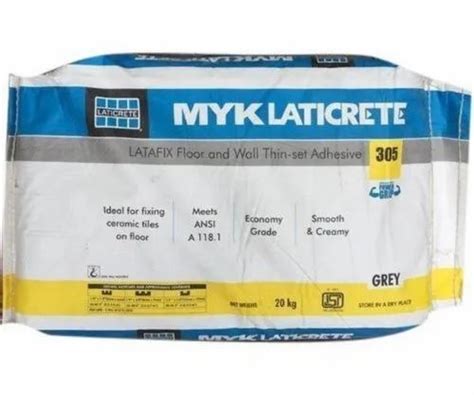 Myk Laticrete 305 Tile Adhesive 20kg Bag At Rs 300 Bag In Meerut ID