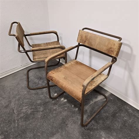 Pair Of B34 Chairs By Marcel Breuer 1920s 292696