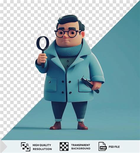 Fondo Transparente Psd Dibujos Animados De Detectives En D Que