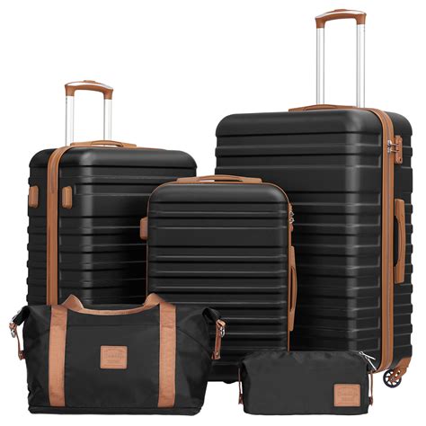 Coolife Luggage Sets Suitcase Set Carry On Hardside Luggage With Tsa L