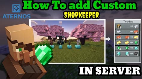 How To Add Items In Shopkeeper In Aternos Server Shopkeepers Plugin