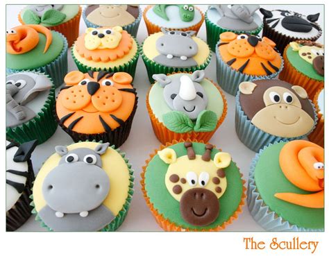 Animal Cupcakes Jungle Theme Cupcakes Baby Birthday Cakes Safari Cakes