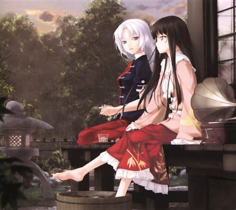 Touhou Anime Girls Video Games Yagokoro Eirin Houraisan Kaguya