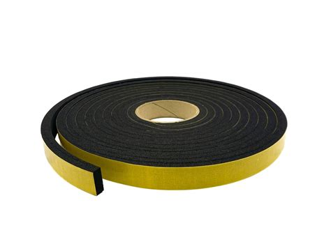 Expanded Neoprene Self Adhesive Sponge Strip 25mm X 10mm