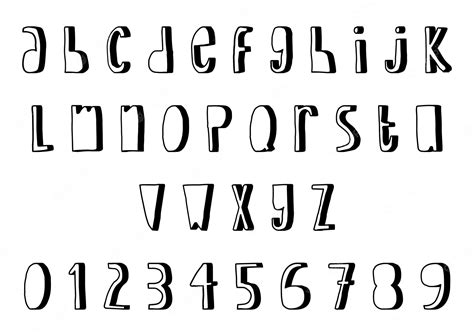 Premium Vector | Handmade vector letters