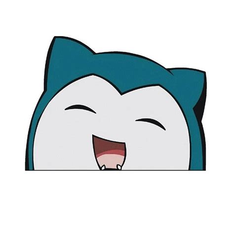 Pokemon Snorlax Yawning Vinyl Car Peeker Sticker Little Sticker Store