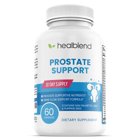 Healblend Prostate Formula Prostate Support Supplement With Saw Palmetto Reduces Frequent