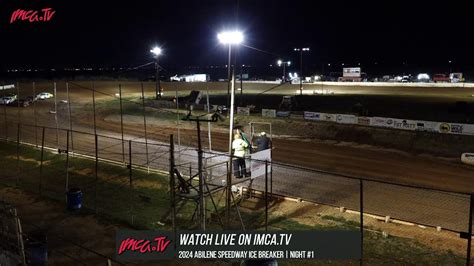 Imca Tv Live Look In Abilene Speedway Abilene Tx February Th