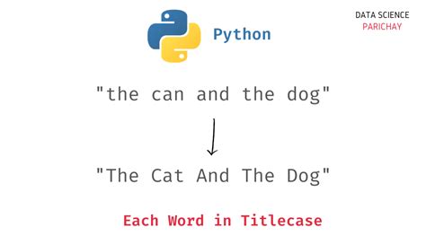 Python Capitalize First Letter Of Each Word Data Science Parichay