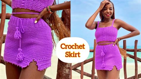 How To Crochet Skirt Summer Skirt DIY YouTube