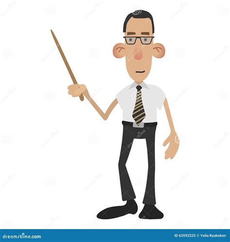 Cartoon Male Teacher Stock Vector Illustration Of Gesture 63592225