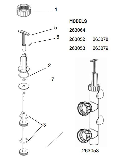 263055 Pentair FNS Plus Backwash Valve Piston Kit