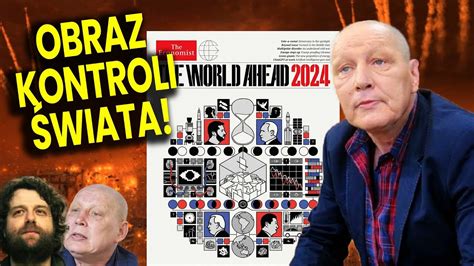 Obraz Kontroli Świata Okładka The Economist 2024 Jasnowidz Jackowski