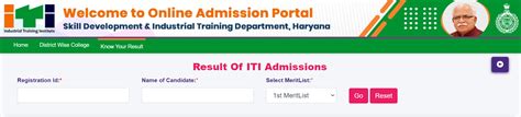 Iti Haryana Merit List 2023 Pdf Download