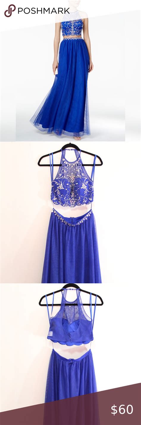 ️sale ️ Royal Blue 2 Piece Prom Dress Piece Prom Dress 2 Piece Prom