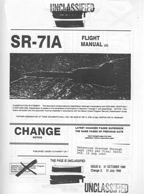 LOCKHEED SR-71 - Flight Manuals