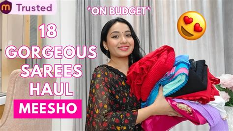 Meesho Sarees Try On Haul Party Farewell Shaddi Edition