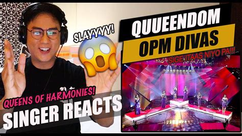 The Queendom Of OPM Divas All Out Sundays SINGER REACTION YouTube