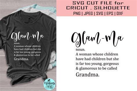 Glam Ma Definition Grandma Graphic By Midmagart · Creative Fabrica