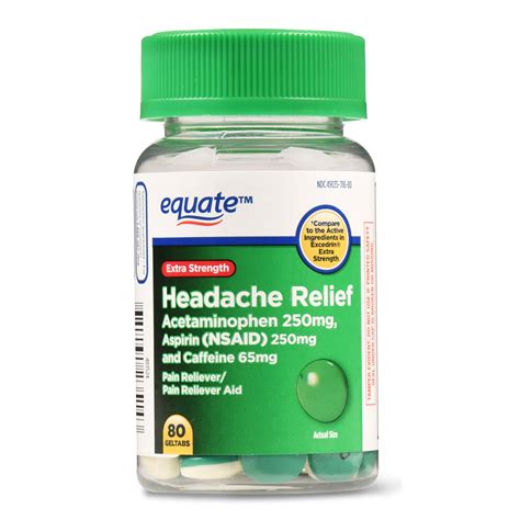 Equate Headache Relief Geltabs, Extra Strength, 80 Count