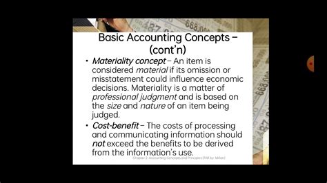 Chapter 2 Accounting Concepts And Principles Youtube