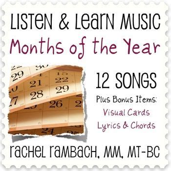 months   year  songs includes visual cards lyrics