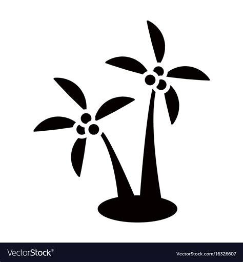 Coconut Tree Icon Royalty Free Vector Image Vectorstock