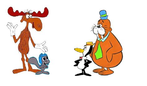 Image Rocky And Bullwinkle Meet Tennesse Tuxedo And Chumleypng