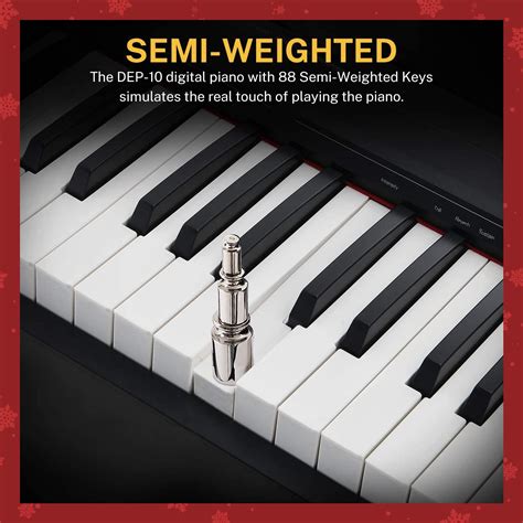 Donner Dep Beginner Digital Piano Key Full Size Semi Weighted