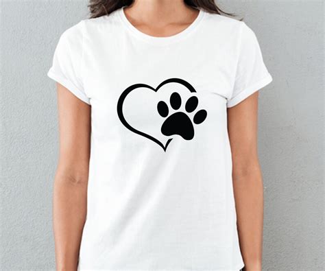 Pfotenabdruck Herz Pfote Svg Herz Svg Hund Katze Pfoten Etsy Schweiz