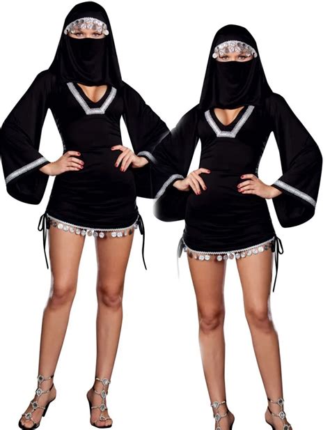 Halloween Costumes For Women Black Nun Cosplay Arab Tianzhu Priests Costumes Sexy Carnival