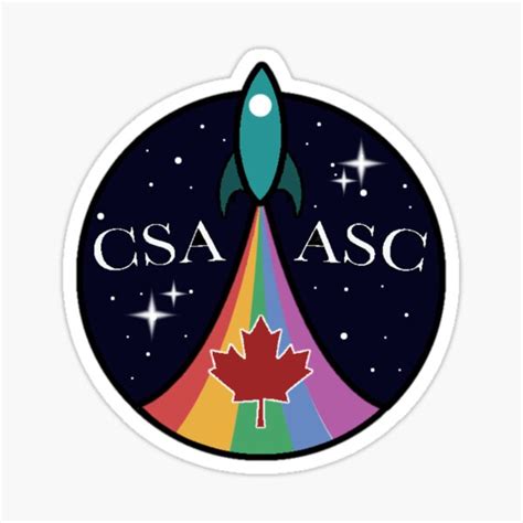 Canadian Space Agency Logo Sticker By Liamschel | ubicaciondepersonas.cdmx.gob.mx